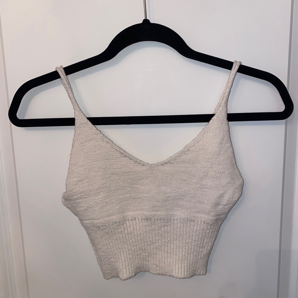Knit crop tank